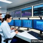 생물학자 실험 데이터 해석 능력 - A detailed scientific laboratory scene showing a diverse group of biologists and data scientists col...